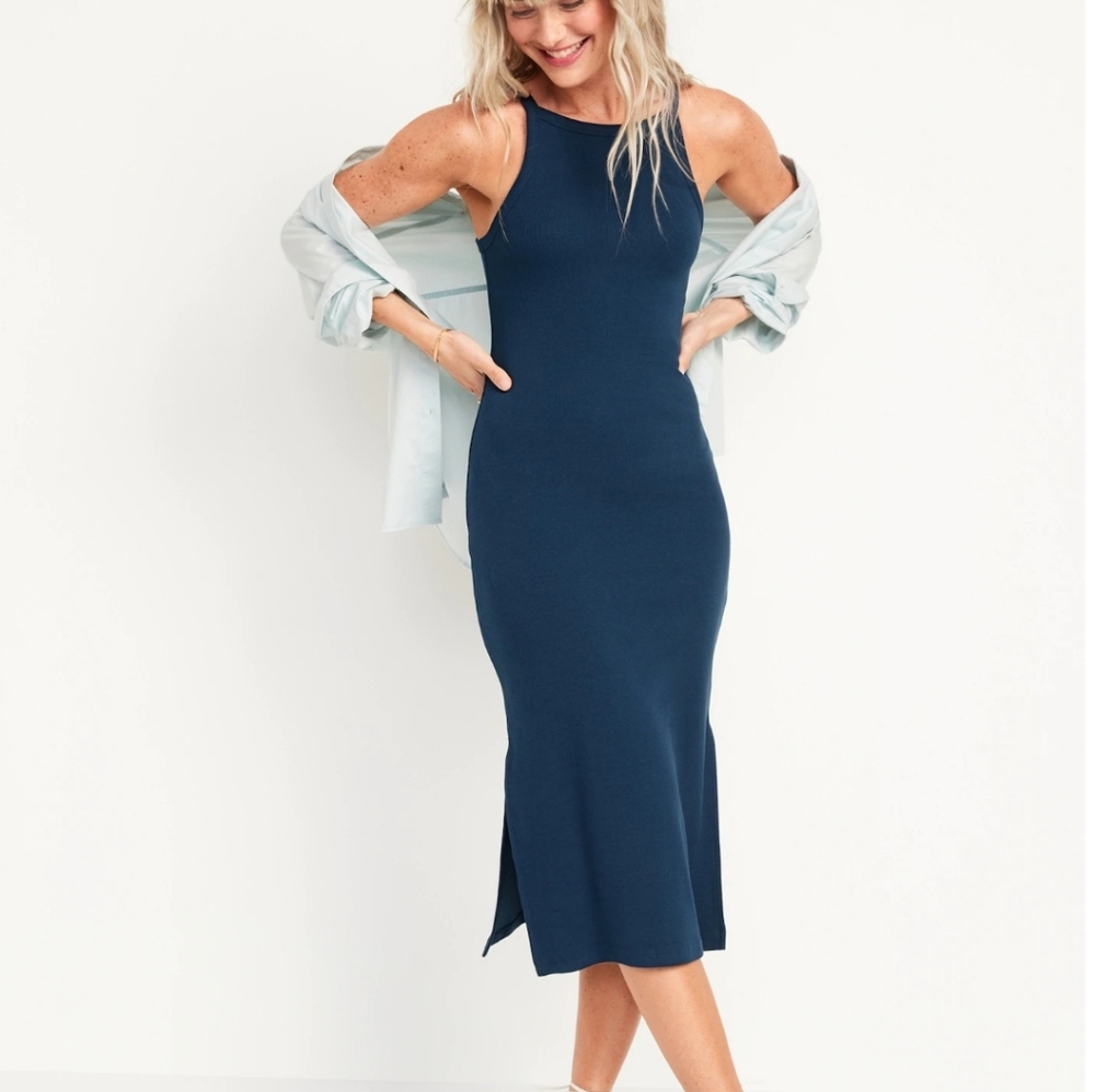Sleeveless midi dress